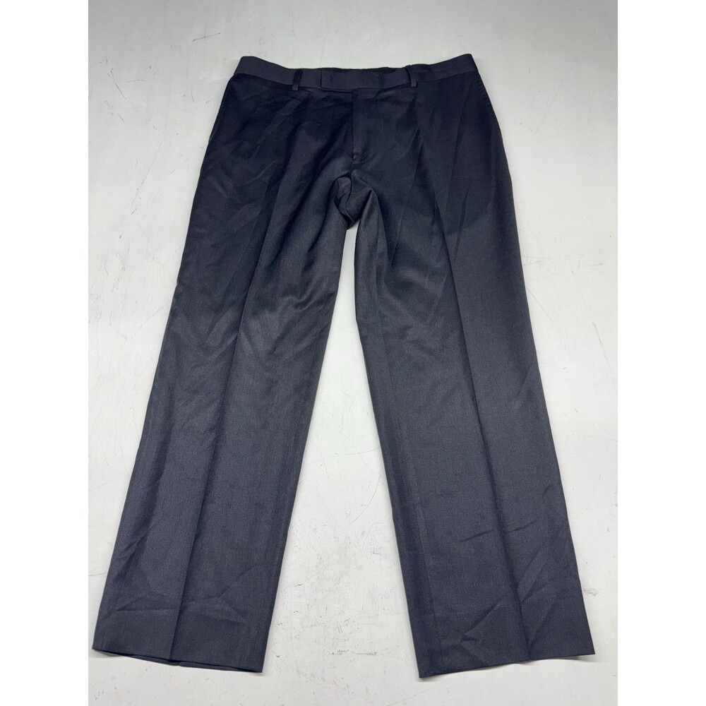 Hugo Boss Dress Pants Mens 35x30 Dark Gray James Brown US Wool Trousers